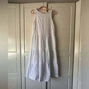 Joie White Tiered Maxi Dress